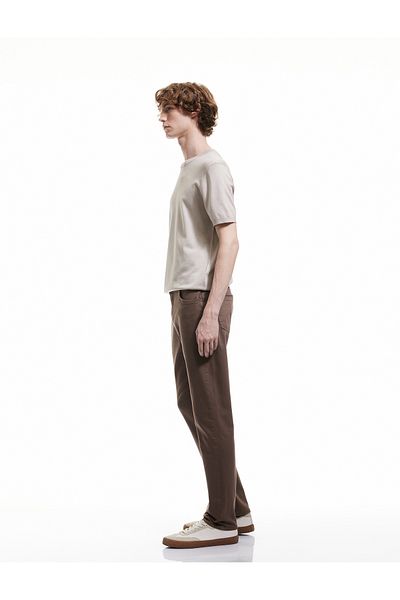 Koton Βαμβακερό παντελόνι Gabardine Straight Fit