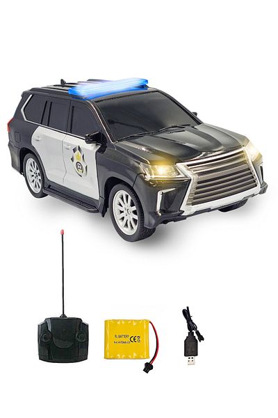 QX 1:12 Scale Remote Control Police SUV Toy Car Rechargeable battery with Lights and Sound