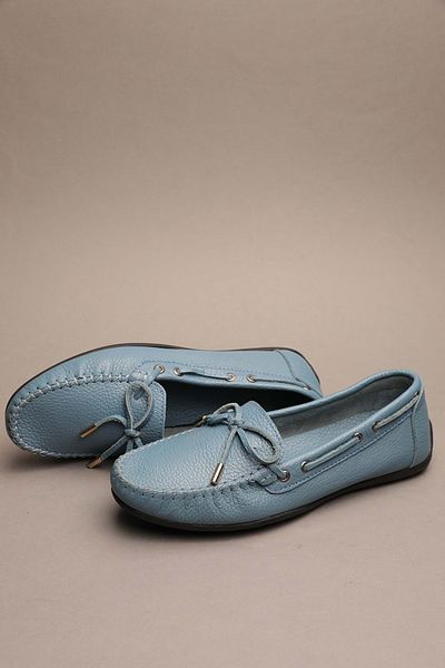 Gondol Loafer clasic de damă albastru din piele naturală 37 TTX.732