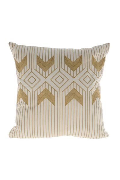 BM GİFT DESİGN Decorative pillow, white and gold, 45 cm – refinement and style