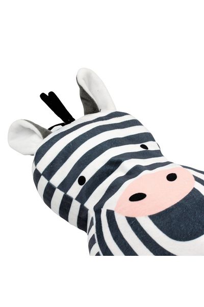 BM GİFT DESİGN Fluffy, zebra-shaped pillow for children, 50x9 cm
