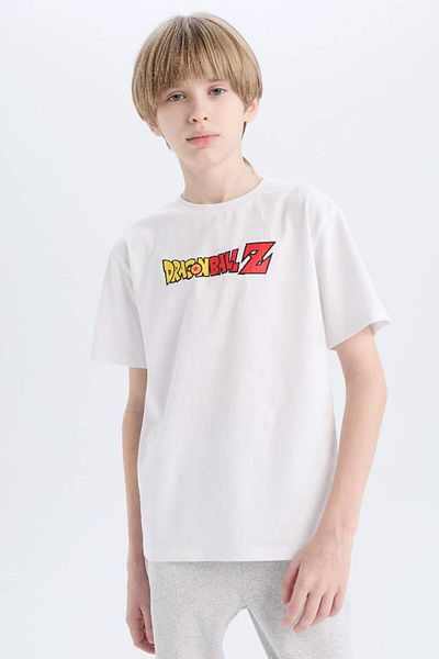 DeFacto New Season Boys Dragon Ball Crew Neck Back Printed Short Sleeve T-Shirt