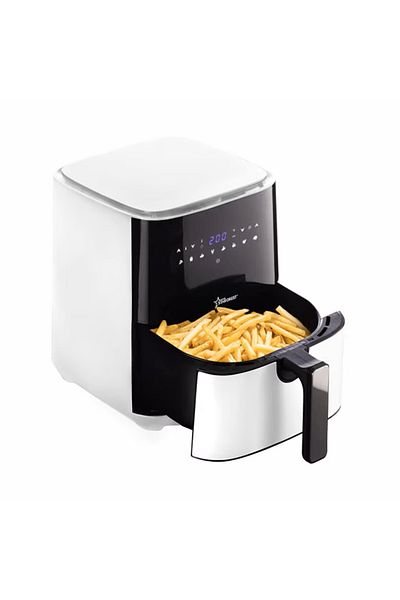 STARCREST Digital XL hot air fryer STARCREST SFR-5252WH, 1450 W, 5 Liters, Thermostat 80 - 200 °C