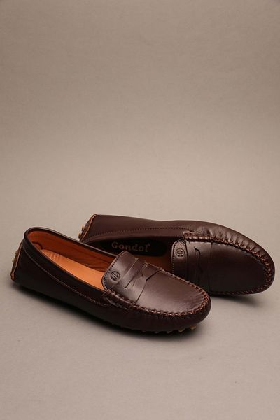 Gondol Women's Genuine Leather Classic Loafer Brown 37 Model Number