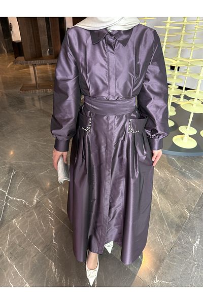 Melike Tatar Taffeta Dress 32-2328