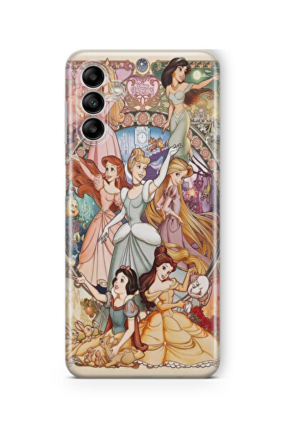 Multitronic Samsung Galaxy M34 5G Uyumlu Disney Princess Tasarım Baskılı Şeff...
