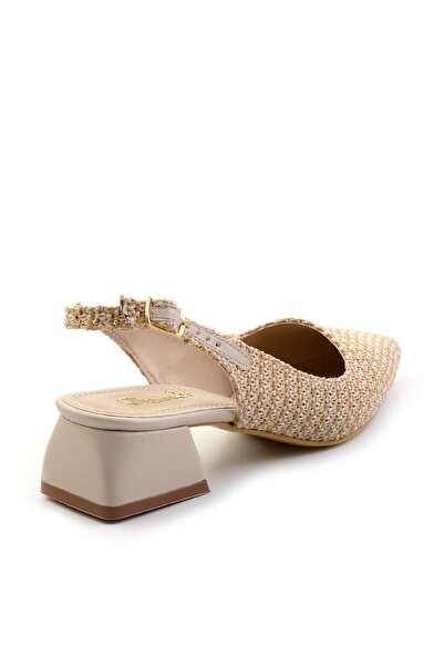 Bambi Bej Kadın Klasik Topuklu Ayakkabı K01823123318