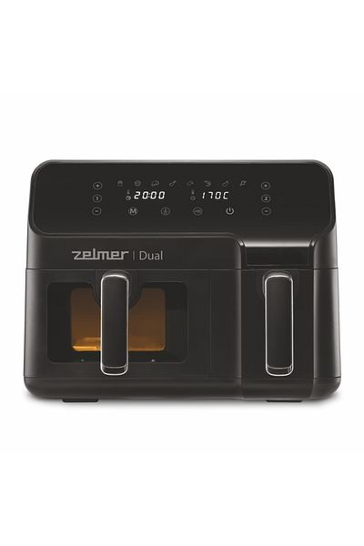 Zelmer Friteuza cu aer cald Zelmer ZAF9000, 2700 W, 9 l, 2 recepiente, 8 programe automate