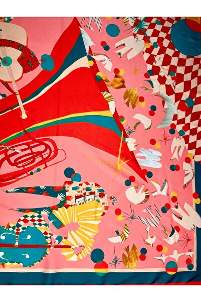 Bolder Scarf Pomegranate Gramophone Scarf 70*70 cm