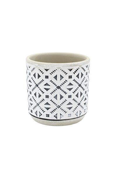 BM GİFT DESİGN Ghiveci Ceramică 9x9 Cm Model Triunghiuri
