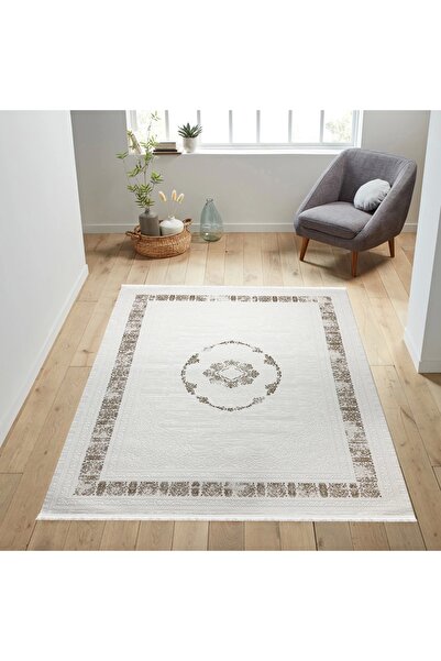 HBC Galata Yumuşak Dokulu Klasik Desen Bej Oturma Odası Salon Mutfak Genç Oda...