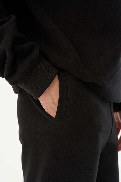Reflect Studio Ανδρικό αθλητικό παντελόνι Basic SuperSoft - Μαύρο