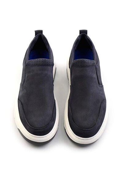 Bambi Lacivert Leather Erkek Casual Ayakkabı E01034307001