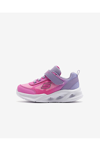 SKECHERS Sola Glow - Ombre Deluxe Küçük Kız Çocuk Lavanta Işıklı Spor Ayakkabı 303714n Lvpk