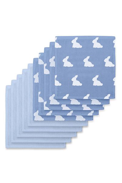 DEUX LAPINS Cotton and Muslin Baby Mouth Diaper Pack, 10Pcs