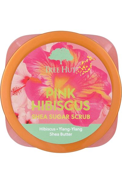 TreeHut Tree Hut Pink Hibiscus Shea Sugar Scrub - Ultra Hydrating and Exfoliating Scrub,18 oz