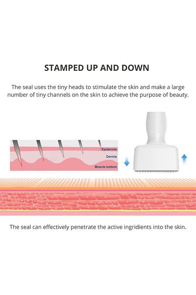fulina 0-3 mm Adjustable 140Titanium Microneedling,Reusable with Needle Cover,Skin Care Tools For Face Body