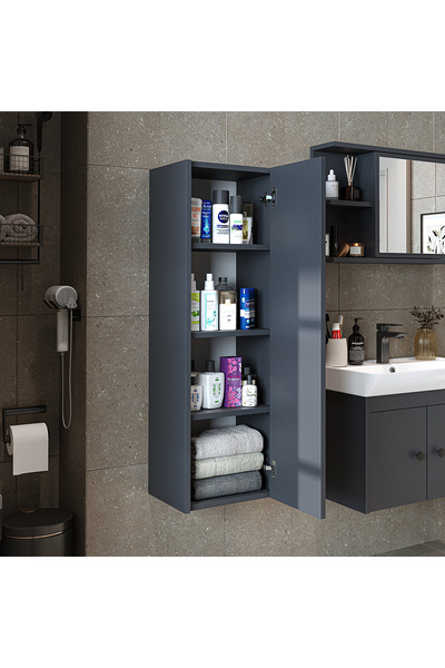 ROOMART Ada Banyo Dolabı Mat Suntalam 110 Cm Banyo Boy Dolabı