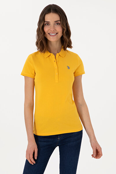 U.S. Polo Assn. تي شيرت زعفران نسائي 50280070 -VR043