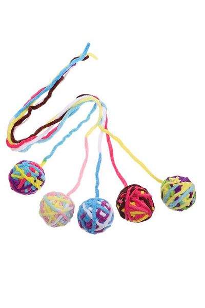 Glipet Knitted Rope Tail Cat Play Ball 5 cm