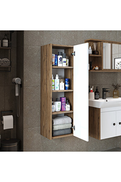 ROOMART Ada Banyo Dolabı Mat Suntalam 110 Cm Banyo Boy Dolabı