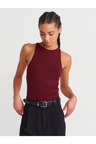 Dilvin 3694 Claret Red Ground T-Shirt
