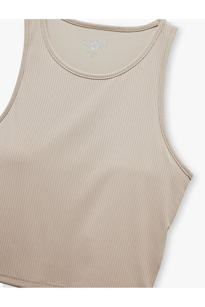 Koton Sleeveless Crew Neck Ribbed Athlete's Undershirt
