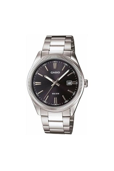 Casio Casio Men's MTP-1302D-1A1 41mm Silver Analog Quartz Watch with Stainless Steel Strap