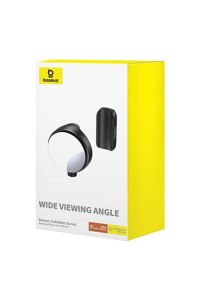 Baseus SafeRide Series Backseat Rearview Mirror - 1 Piece- Cluster Black