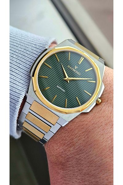Raymond RYM-280273 ULTRA SLIM RAYMOND MEN'S WRISTWATCH - SAPPHIRE CRYSTAL AND 100% STAINLESS STEEL - 2 YEAR WARRANTY