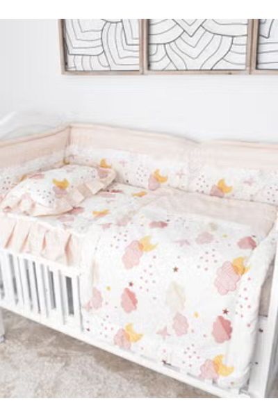 molody حاجز سرير الطفل مكون 7 قطع مقاس 120×60