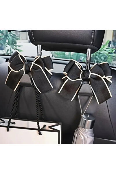 So Iconic 2 bucăți negru-bej fundă cârlig pentru scaunul din spate auto