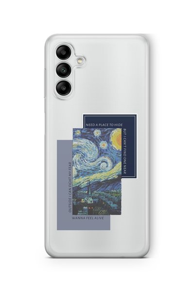 Multitronic Samsung Galaxy S23 Fe Compatible Van Gogh Design Printed Transpar...