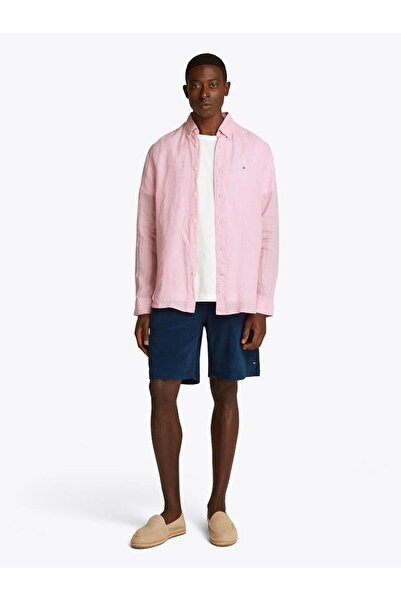 Tommy Hilfiger Erkek PIGMENT DYED LI SOLID RF SHIRT Gömlek