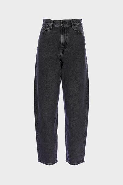 CROSS JEANS Ariana Anthracite High Waist Mom Jeans Zippered Trousers C 4525-191
