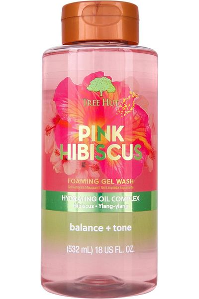 TreeHut Tree Hut Pink Hibiscus Radiant & Refreshing Foaming Gel Wash, 18 oz.