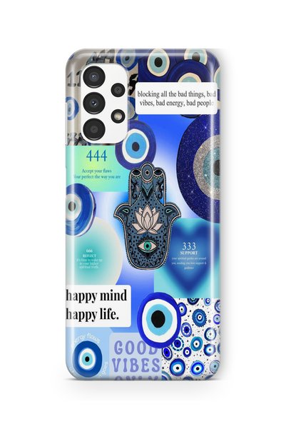 Multitronic Samsung Galaxy A53 Compatible Happy Mind Design Printed Transpare...