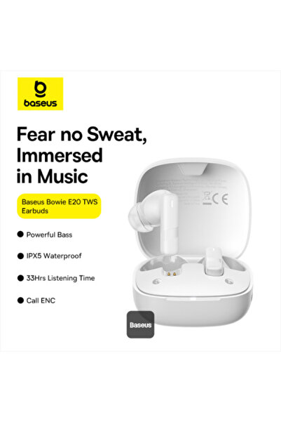 Baseus Bowie E20 True Wireless Earphones - Stellar White