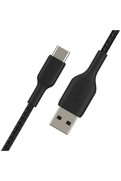 Belkin كابل شحن مضفر من USB-C إلى USB-A - 1 متر - أسود