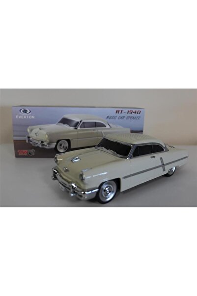 Everton Rt-1940 Bej Arabalı Bluetooth Fm-usb-tf-aux Şarjlı Nostaljik Radyo