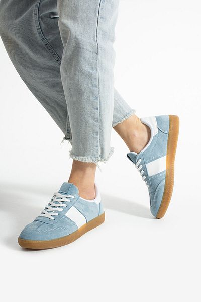 Trendpink Tenis de damă casual cu talpă creponată albastră
