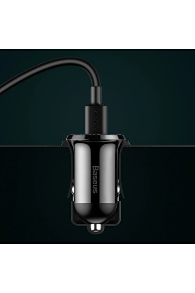 Baseus شاحن سيارة Baseus Grain Pro (منفذ USB مزدوج 4.8 أمبير) - أسود