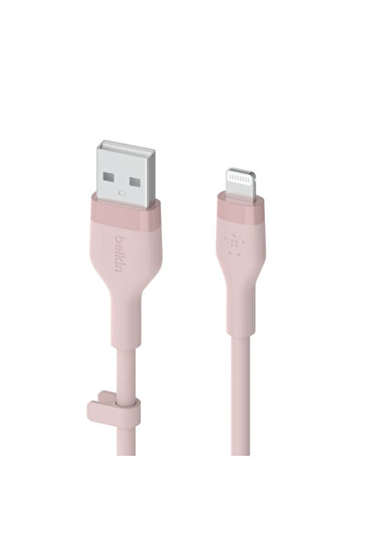 Belkin كابل شحن سريع USB-A مع موصل Lightning - 1 متر - وردي