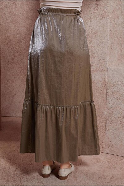 Alvina 60567 Model Shiny Fabric Skirt