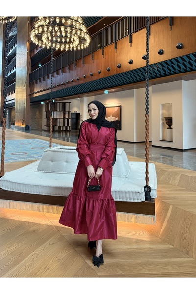 Melike Tatar فستان التفتا 32-2327