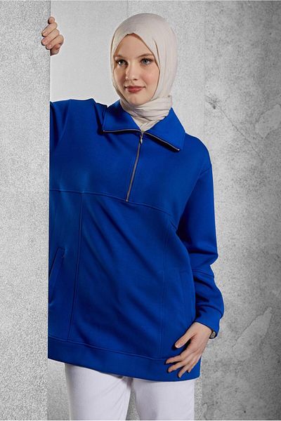 Alvina Zipped Collar Tracksuit Tunic 45264