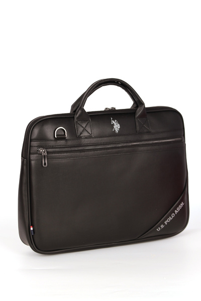 U.S. Polo Assn. Χαρτοφύλακας φορητού υπολογιστή U.S. Polo Assn 24586 Vegan Leather ΜΑΥΡΟΣ