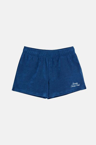 Socrates Tennis Club Terry Women's Shorts - Navy Blue
