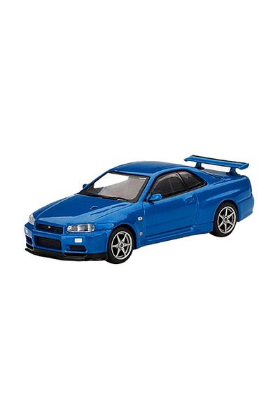 mini gt 1:64 Nissan Skyline Gt-R (R34) V-Spec Bayside Blue