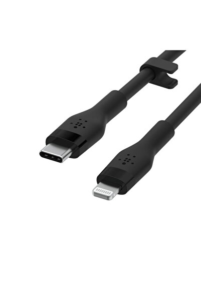 Belkin كابل بوست تشارج من يو إس بي-سي إلى لايتنينج سيليكون - 1 متر - أسود